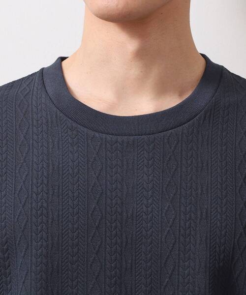 THE SHOP TK (ザ ショップ ティーケー )の「ライトフクレジャカード 半袖Tシャツ 洗濯機OK(Tシャツ/カットソー・メンズ・オフホワイト/ブラウン系/ブルーグリーン/ネイビー・02/03/04)」の5枚目の写真