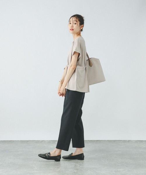 GLOBAL WORK（グローバルワーク）の「リッチクリーンペプラム/289379（Tシャツ/カットソー・レディース・ブラック/グレイッシュベージュ/グリーン系その他7・LARGE/MEDIUM）」の22枚目の写真
