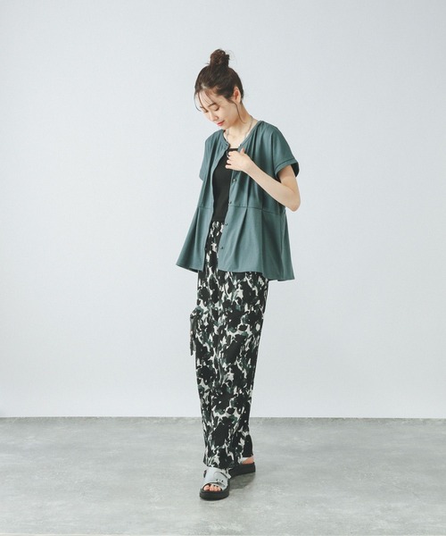 GLOBAL WORK（グローバルワーク）の「リッチクリーンペプラム/289379（Tシャツ/カットソー・レディース・ブラック/グレイッシュベージュ/グリーン系その他7・LARGE/MEDIUM）」の18枚目の写真