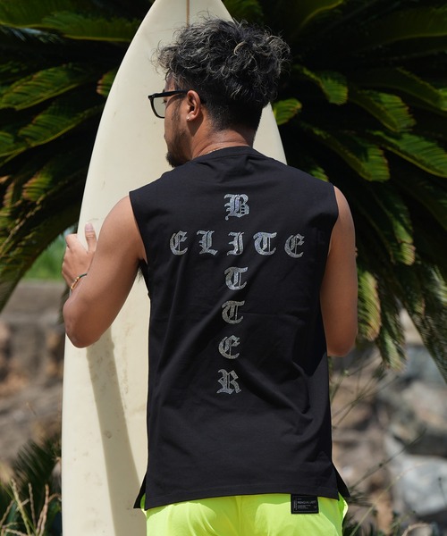 adamsJUGGLER（アダムスジャグラー）の「W/RB.エリートノースリーブ（タンクトップ・メンズ・ホワイト/ブラック・M/L/XL）」の12枚目の写真