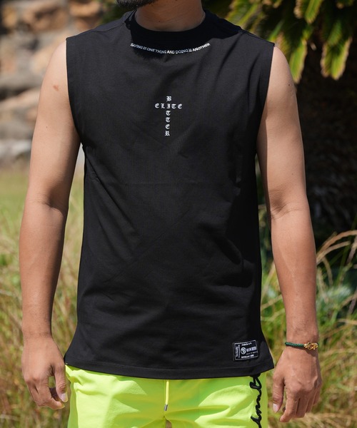 adamsJUGGLER（アダムスジャグラー）の「W/RB.エリートノースリーブ（タンクトップ・メンズ・ホワイト/ブラック・M/L/XL）」の11枚目の写真