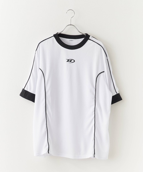 Theater code(シアターコード)の「Sporty Line Design T-Shirt/スポーティー ラインデザインTシャツ 秋 秋服メンズ 2026年秋冬(Tシャツ/カットソー・メンズ・ホワイト/ブラック・M/L)」の3枚目の写真