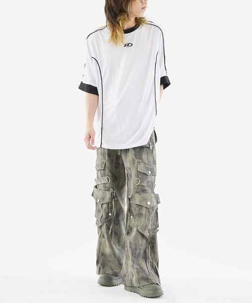 Theater code(シアターコード)の「Sporty Line Design T-Shirt/スポーティー ラインデザインTシャツ 秋 秋服メンズ 2026年秋冬(Tシャツ/カットソー・メンズ・ホワイト/ブラック・M/L)」の18枚目の写真
