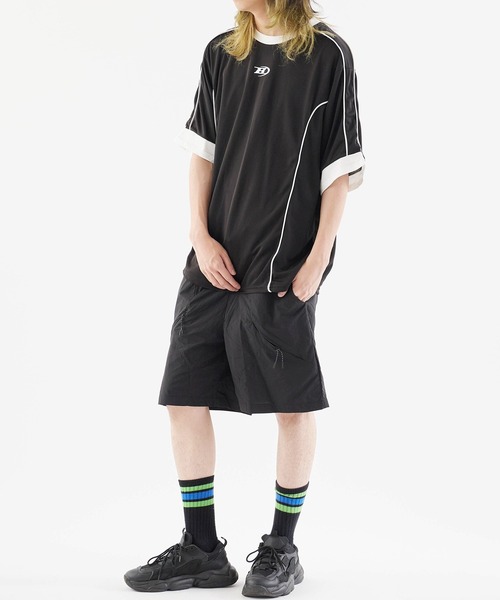 Theater code(シアターコード)の「Sporty Line Design T-Shirt/スポーティー ラインデザインTシャツ 秋 秋服メンズ 2026年秋冬(Tシャツ/カットソー・メンズ・ホワイト/ブラック・M/L)」の20枚目の写真