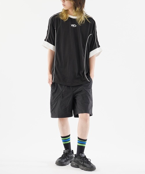 Theater code(シアターコード)の「Sporty Line Design T-Shirt/スポーティー ラインデザインTシャツ 秋 秋服メンズ 2026年秋冬(Tシャツ/カットソー・メンズ・ホワイト/ブラック・M/L)」の21枚目の写真