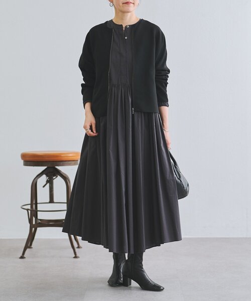 BEARDSLEY（ビアズリー）の「ギャザーワンピース（ワンピース・レディース・ダークグリーン/チャコールグレー/ネイビー・0/1/2）」の20枚目の写真