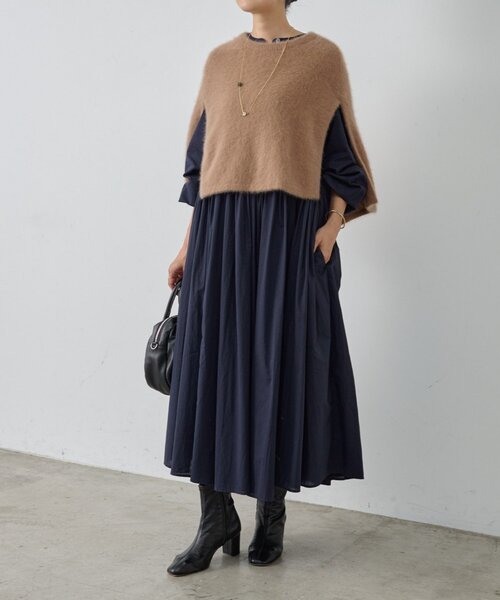 ギャザーワンピース（ワンピース）｜BEARDSLEY（ビアズリー）の