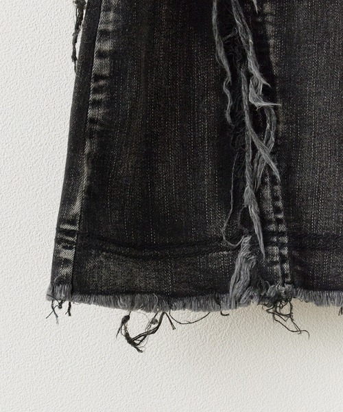Crushed Flared Denim Pants / クラッシュ加工 フレアデニムパンツ