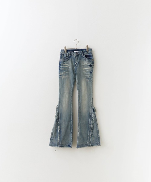 デニム・ジーパン HUECLOSET Dirty Flare Denim Pants 25KERO112 HUECLOSET Dirty Flare Denim Pants 25KERO112