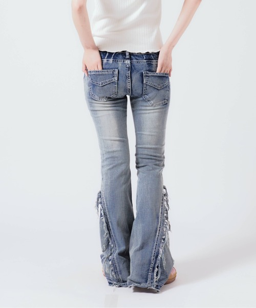 REFREM high crushed denim ダメージデニムパンツ REFREM high crushed denim ダメージデニムパンツ - メルカリ