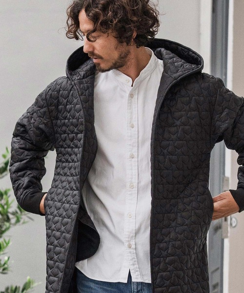CAMBIO（カンビオ）の「mj10869-Star Pattern Quilted Hoodie Coat コート（その他アウター・メンズ・ブラック/オリーブ・S/M/L）」の17枚目の写真
