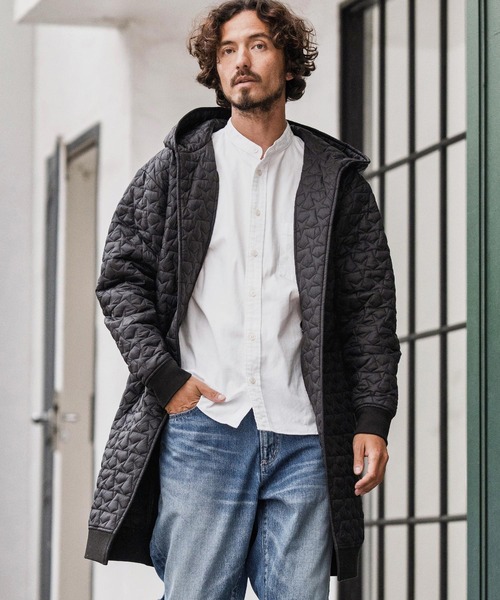 CAMBIO（カンビオ）の「mj10869-Star Pattern Quilted Hoodie Coat コート（その他アウター・メンズ・ブラック/オリーブ・S/M/L）」の18枚目の写真
