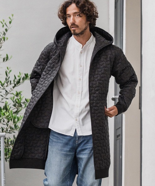 CAMBIO（カンビオ）の「mj10869-Star Pattern Quilted Hoodie Coat コート（その他アウター・メンズ・ブラック/オリーブ・S/M/L）」の20枚目の写真