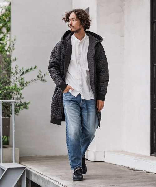 CAMBIO（カンビオ）の「mj10869-Star Pattern Quilted Hoodie Coat コート（その他アウター・メンズ・ブラック/オリーブ・S/M/L）」の21枚目の写真