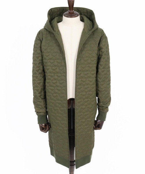 CAMBIO（カンビオ）の「mj10869-Star Pattern Quilted Hoodie Coat コート（その他アウター・メンズ・ブラック/オリーブ・S/M/L）」の6枚目の写真