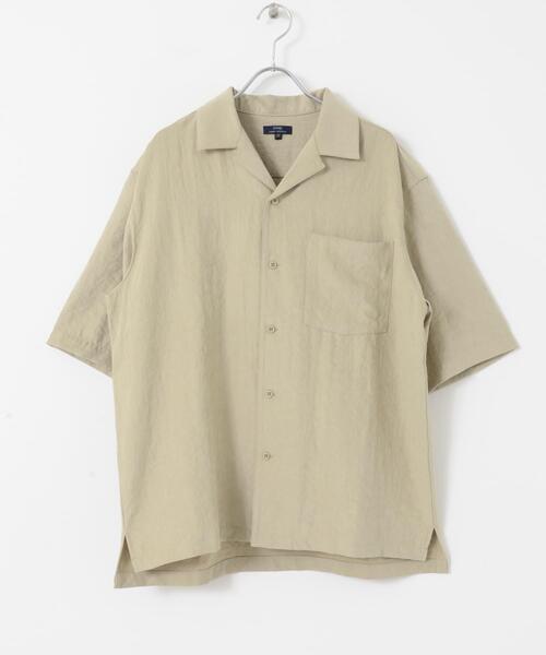ITEMS URBANRESEARCH（アイテムズ アーバンリサーチ）の「F.S.オープンカラー半袖シャツ（シャツ/ブラウス・メンズ・グレー/ネイビー/カーキ/ベージュ・MEDIUM/LARGE）」の21枚目の写真