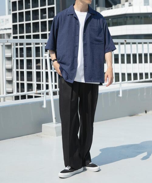 セール】F.S.オープンカラー半袖シャツ（シャツ/ブラウス）｜ITEMS