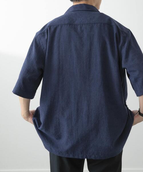 ITEMS URBANRESEARCH（アイテムズ アーバンリサーチ）の「F.S.オープンカラー半袖シャツ（シャツ/ブラウス・メンズ・グレー/ネイビー/カーキ/ベージュ・MEDIUM/LARGE）」の12枚目の写真