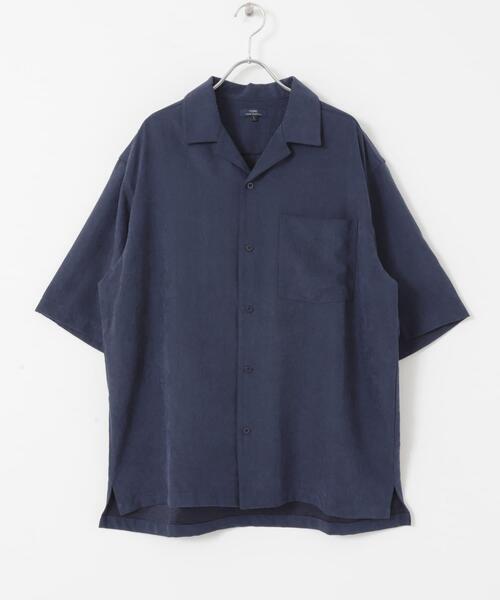 ITEMS URBANRESEARCH（アイテムズ アーバンリサーチ）の「F.S.オープンカラー半袖シャツ（シャツ/ブラウス・メンズ・グレー/ネイビー/カーキ/ベージュ・MEDIUM/LARGE）」の14枚目の写真