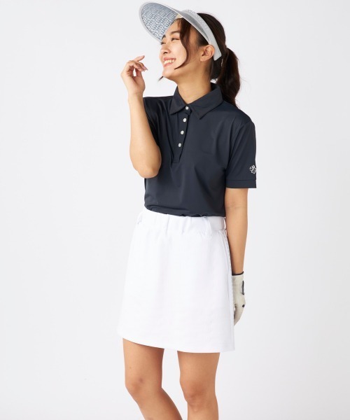 marie claire(マリ・クレール)の「【marie claire:マリ.クレール】レディース半袖シャツ 超接触冷感素材スーパーナイロンクール ゴルフ(シャツ/ブラウス・レディース・ライトグレー/ブラック/ミント・MEDIUM/LARGE/X-LARGE/XX-LARGE)」の14枚目の写真