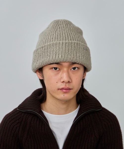 OVERRIDE（オーバーライド）の「OVERRIDE  MOHAIR LIKE WATCH / オーバーライド（ニットキャップ/ビーニー・メンズ・ブラック/グレー/オレンジ・57~59cm）」の6枚目の写真