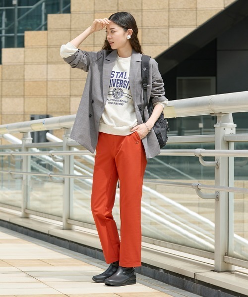 le coq sportif(ルコックスポルティフ)の「【ルコックスポルティフ】防風/光吸収発熱/撥水/ストレッチエアスタイリッシュストレートパンツ(その他パンツ・レディース・カーキ/ネイビー/ブラック/レッド・XL/L/M/S)」の16枚目の写真