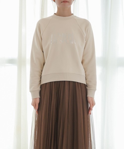 Bou Jeloud(ブージュルード)の「シルバーロゴ裏毛プルオーバー(スウェット・レディース・ブラック/アイボリー・38)」の12枚目の写真
