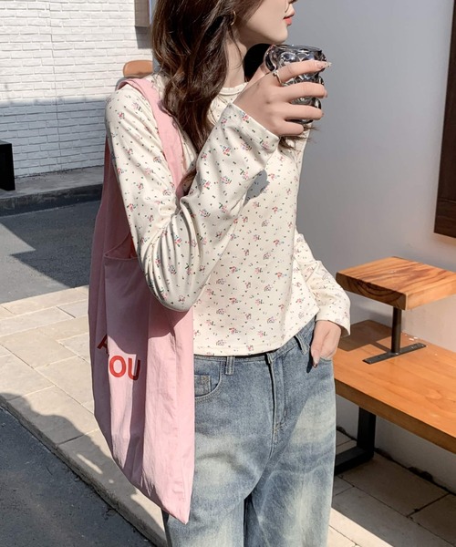 everycoco(エブリーココ)の「【3タイプ展開】小花柄ロングTシャツ(Tシャツ/カットソー・レディース・その他1/その他2/その他3・FREE)」の18枚目の写真
