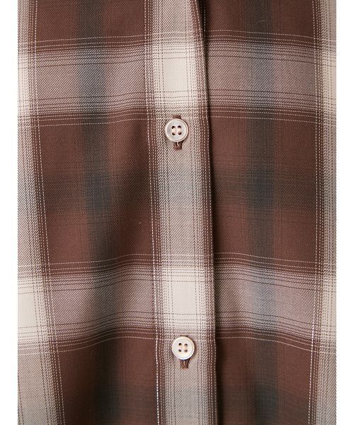 オンブレラメチェックアシメシャツ（シャツ/ブラウス）｜FRAY I.D