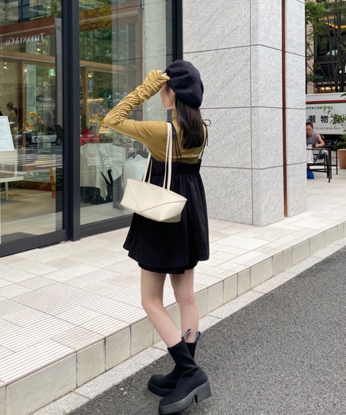 シャーリングデザインキャミチュニック（チュニック）｜hinari（ヒナリ