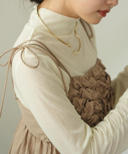 シャーリングデザインキャミチュニック（チュニック）｜hinari（ヒナリ