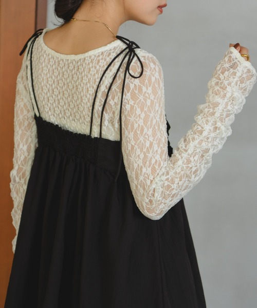 シャーリングデザインキャミチュニック（チュニック）｜hinari（ヒナリ