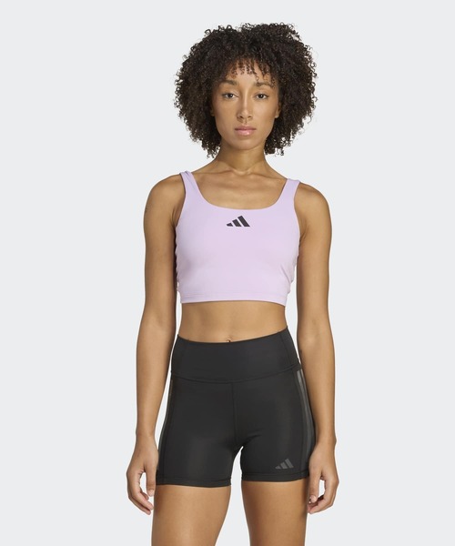 adidas（アディダス）の「パワー ライトサポートブラ タンク / アディダス adidas（タンクトップ・レディース・バイオレット/ホワイト/オレンジ・X-LARGE/SMALL/MEDIUM/LARGE/X-SMALL/XX-LARGE）」の2枚目の写真