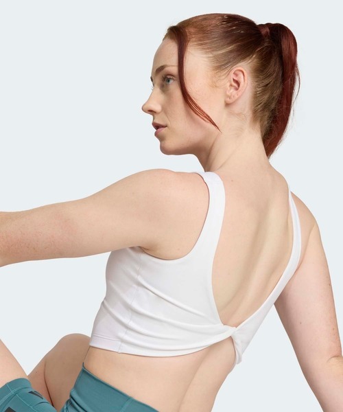 adidas（アディダス）の「パワー ライトサポートブラ タンク / アディダス adidas（タンクトップ・レディース・バイオレット/ホワイト/オレンジ・X-LARGE/SMALL/MEDIUM/LARGE/X-SMALL/XX-LARGE）」の6枚目の写真