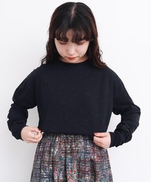 l'atelier du savon | カラフルネップ天竺 くしゅ袖Tシャツ(Tシャツ/カットソー)