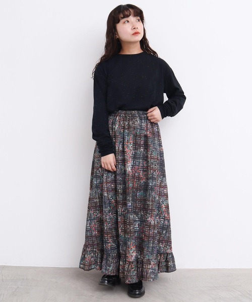 l'atelier du savon（アトリエドサボン）の「カラフルネップ天竺　くしゅ袖Tシャツ（Tシャツ/カットソー・レディース・ブラック/イエロー/オフホワイト・FREE）」の19枚目の写真