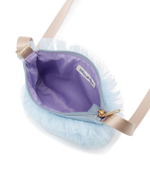 SHOO・LA・RUE（シューラルー）の「チュールフリルポシェット（ショルダーバッグ・キッズ・ピンク/ライトブルー・00）」の9枚目の写真