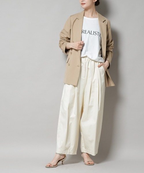 セール】タックコクーンチノパンツ（チノパンツ）｜NANO universe