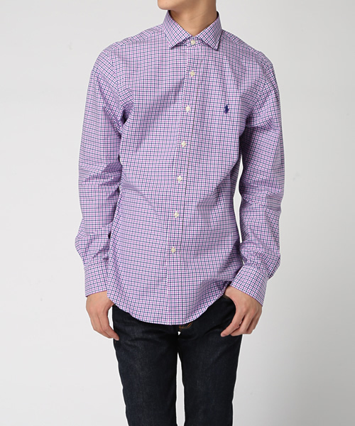 POLO RALPH LAUREN（ポロ ラルフ ローレン）の「エステート スリムフィット ポプリン シャツ（シャツ/ブラウス・メンズ・パープル系その他/ブルー系その他/グリーン系その他・LARGE/X-LARGE/X-SMALL/XX-LARGE/SMALL/MEDIUM）」の6枚目の写真