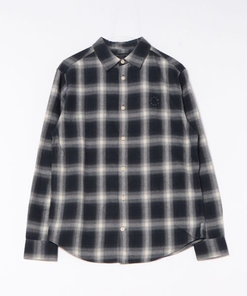 ALLSAINTS(オールセインツ)の「HAVEN CHECK LONG SLEEVE SHIRT | HAVEN チェック 長袖 シャツ(シャツ/ブラウス・メンズ・ブルー系その他・S/M/L/XS)」の8枚目の写真