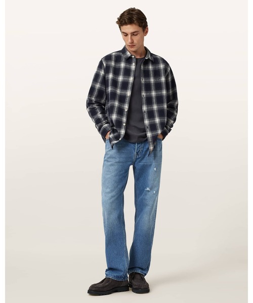 ALLSAINTS(オールセインツ)の「HAVEN CHECK LONG SLEEVE SHIRT | HAVEN チェック 長袖 シャツ(シャツ/ブラウス・メンズ・ブルー系その他・S/M/L/XS)」の4枚目の写真