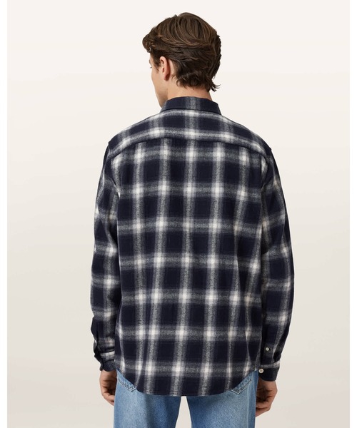 ALLSAINTS(オールセインツ)の「HAVEN CHECK LONG SLEEVE SHIRT | HAVEN チェック 長袖 シャツ(シャツ/ブラウス・メンズ・ブルー系その他・S/M/L/XS)」の7枚目の写真