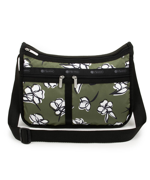 LeSportsac(レスポートサック)の「DELUXE EVERYDAY BAG オリーブフローラルシルエット(ショルダーバッグ・レディース・グリーン・FREE)」の4枚目の写真