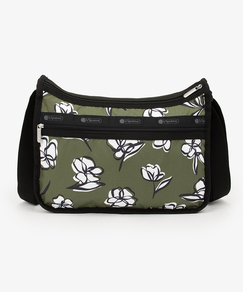 LeSportsac(レスポートサック)の「DELUXE EVERYDAY BAG オリーブフローラルシルエット(ショルダーバッグ・レディース・グリーン・FREE)」の6枚目の写真