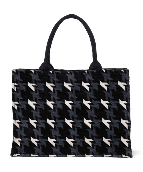SHIPS別注】BINDU:ハウンドトゥース ジャカード バッグ（トートバッグ
