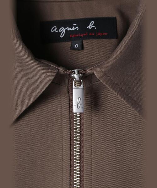 agnes b.（アニエスベー）の「メンズ コットン 長袖 ジップアップジャケット ”Chet”（ブルゾン・メンズ・グレー系その他・2/1）」の4枚目の写真