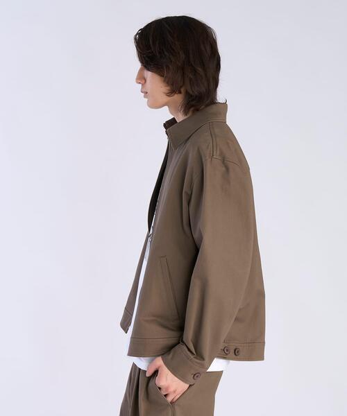 agnes b.（アニエスベー）の「メンズ コットン 長袖 ジップアップジャケット ”Chet”（ブルゾン・メンズ・グレー系その他・2/1）」の9枚目の写真