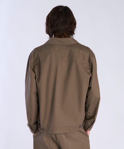 agnes b.（アニエスベー）の「メンズ コットン 長袖 ジップアップジャケット ”Chet”（ブルゾン・メンズ・グレー系その他・2/1）」の10枚目の写真