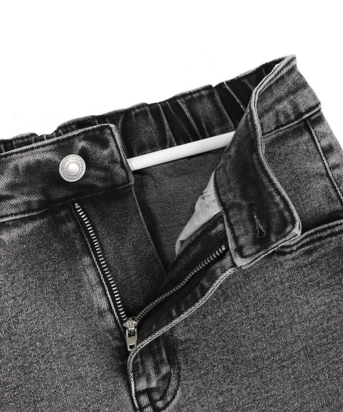 ANAP(アナップ)の「ウォッシュ 加工 カットオフ デニム ロング スカート(スカート・レディース・ブラック/ブルー・M/S)」の16枚目の写真