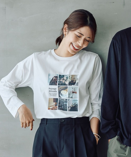 FOUND GOOD（ファウンドグッド）の「多機能アソートロンTEE（Tシャツ/カットソー・レディース・グレー系8/ホワイト系6/ホワイト系4/ブラック/ホワイト系5/ホワイト系3・L/M/S）」の19枚目の写真